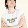 Mademoiselle Yu00e9Yu00e9 T-Shirts | Radical Love T-Shirt In Ecru