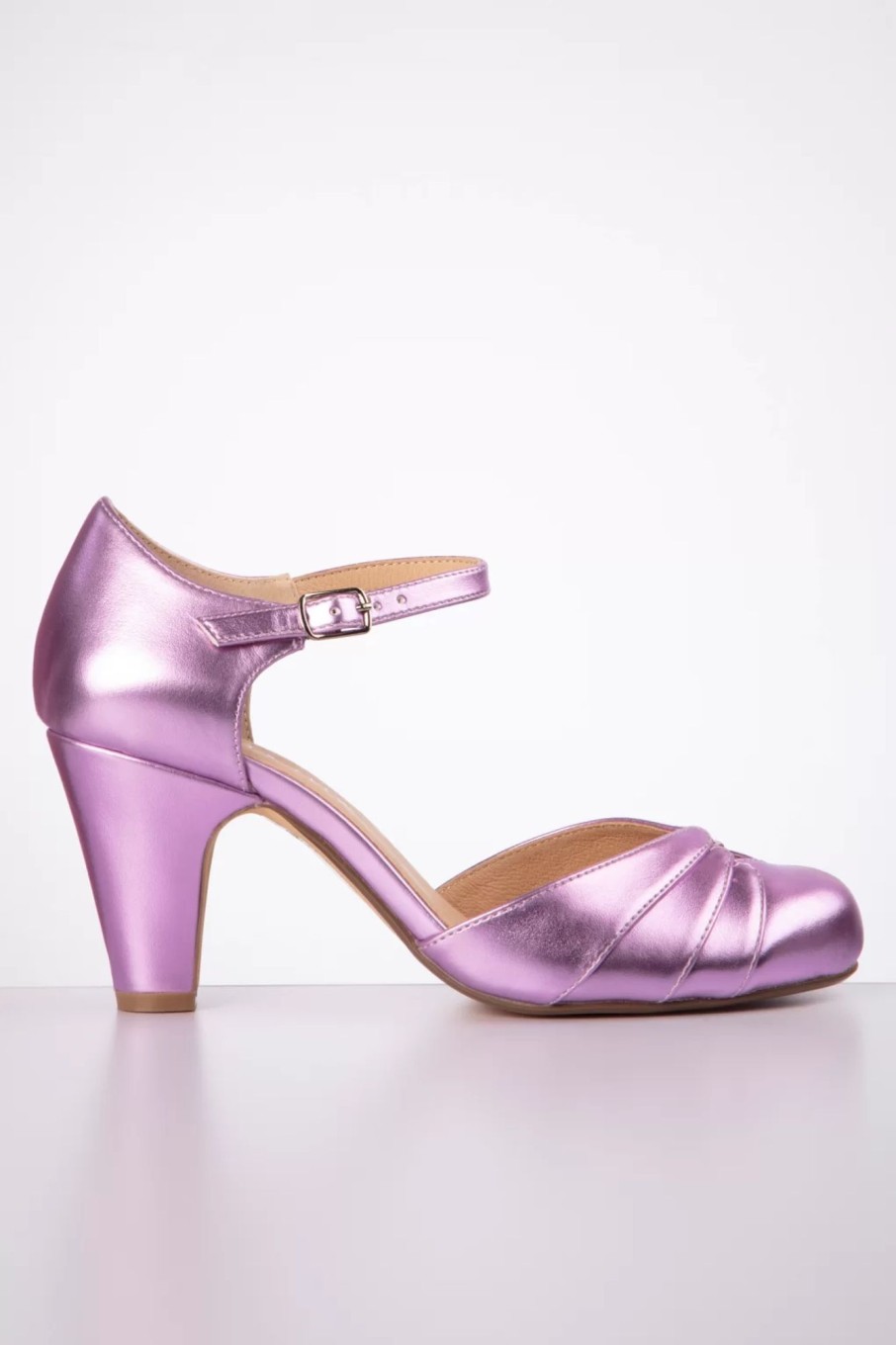 Chelsea Crew Pumps | Goldie Mary Jane Pumps In Lila Metallic