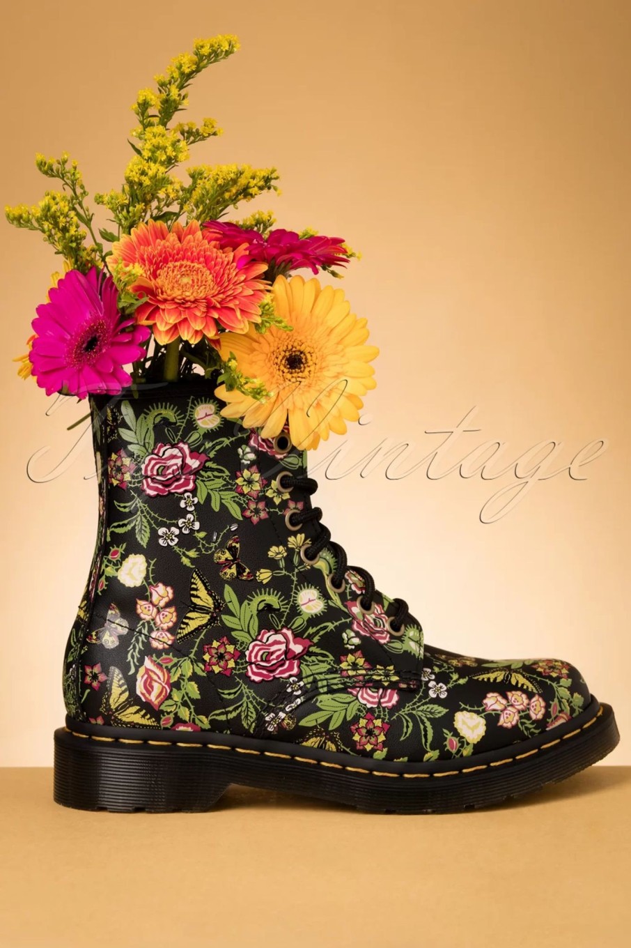 Dr. Martens Booties & Stiefel | 1460 Pascal Backhand Bloom Stiefel In Schwarz