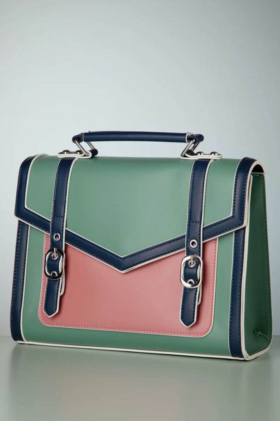 Banned Retro Taschen | Mirabelle Messenger Umhangetasche In Mint Turkisgrun