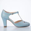 Chelsea Crew Pumps | Glinda Pumps Mit T-Strap In Sanftem Blau