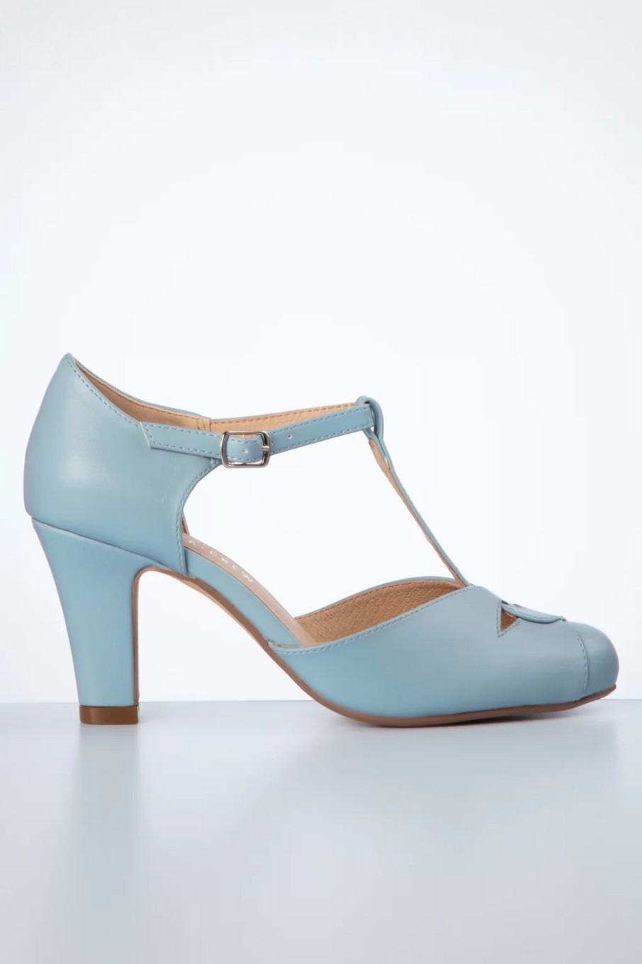 Chelsea Crew Pumps | Glinda Pumps Mit T-Strap In Sanftem Blau