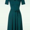 Very Cherry Plus Sizes Kleider | Hollywood Kleid In Deluxe Petrol